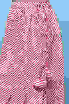 Pink Cotton Embroidered Blouse & Lehenga With Net Dupatta image number 2