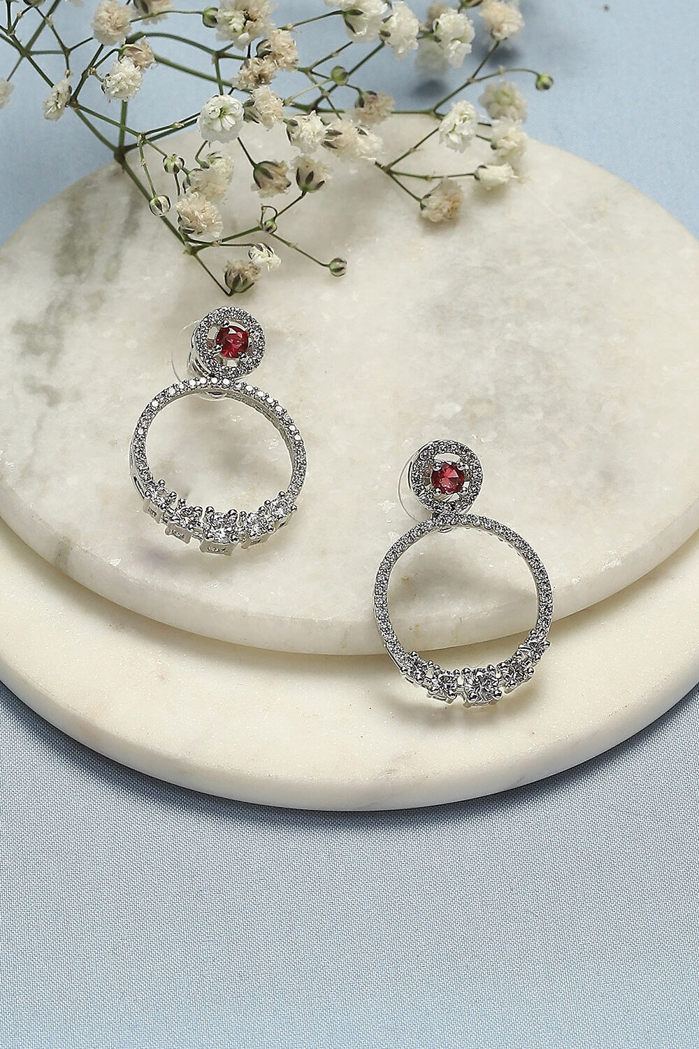 White Brass earrings image number 0