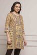 Brown Blended Printed Kurta image number 4