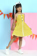 Yellow Cotton A-Line Printed Dress image number 2