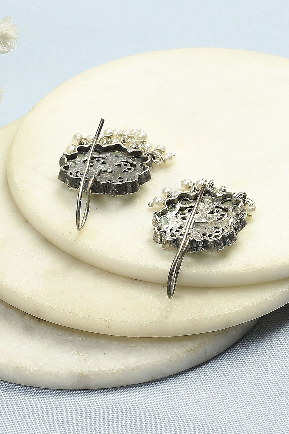 Mint Green Brass Drop & Danglers image number 2