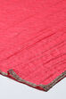 Coral Cotton Blend Layered Kurta Churidar Suit Set image number 4