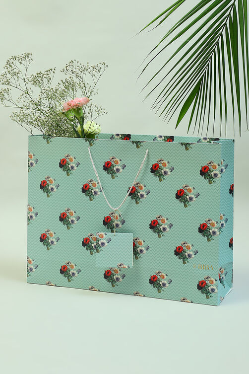 Mint Green Gift Bag at Biba India