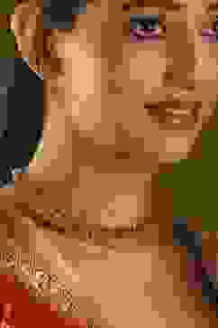 Red Brass Necklace Set image number 1