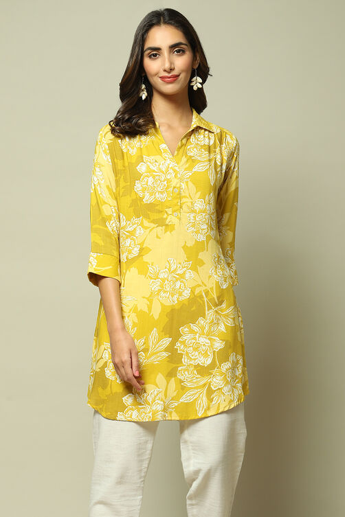 Olive LIVA Printed Shirt image number 1