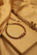 Gold Plated Brass Beaded Choker Necklace Set image number 0