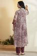 Onion Pink Viscose Rayon Printed Fusion Set image number 6