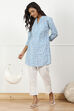 Off White Cotton Regular Pants image number 0