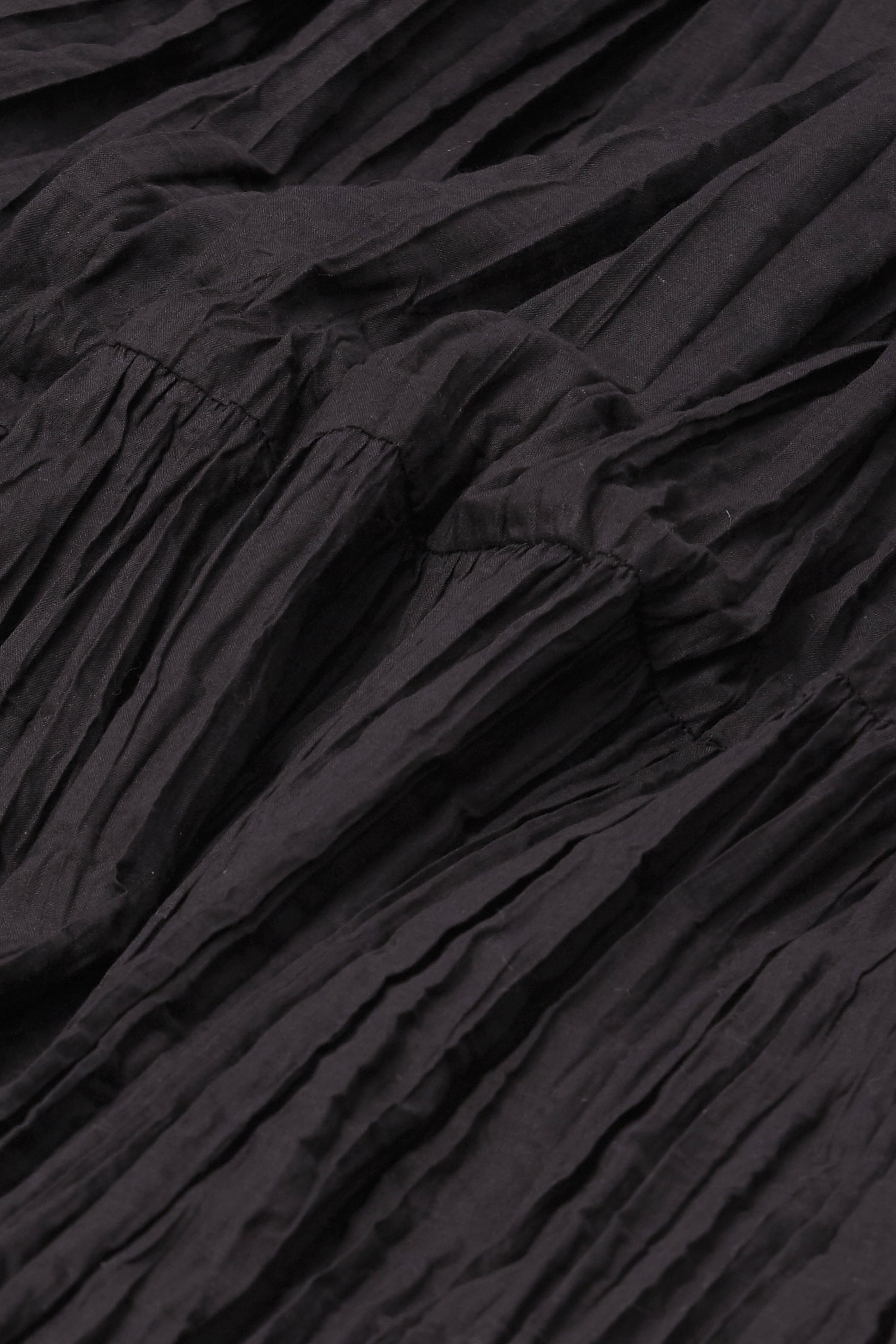 Black Cotton Solid Skirt image number 2