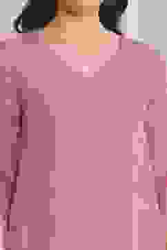 Pink Viscose Straight Printed Kurta image number 1