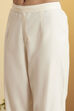 Off White Cotton Silk Kalidar Suit Set image number 2