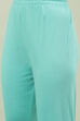 Aqua Cotton Asymmetric Kurta Churidar Suit Set image number 2