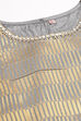 Grey Metallic Cotton Fusion Wear 3 Piece Set image number 3