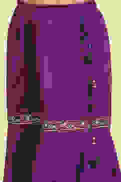 Purple Cotton Printed Straight Sharara Suit Set image number 2