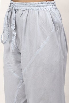 Rohit Bal Powder Blue Cotton Blend Anarkali Kurta Suit Set image number 2