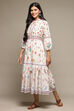 White Cotton Straight Printed Kurta image number 2