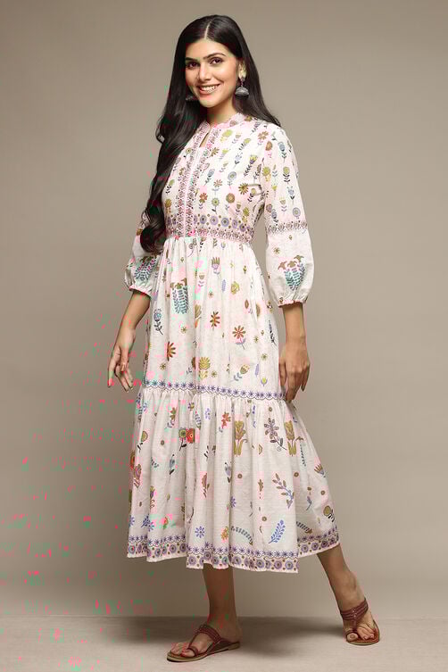 Black Cotton Straight Printed Kurta image number 2
