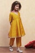 White Polyester Anarkali Suit Set image number 5