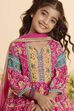 Pink Printed Anarkali Kurta Set image number 1
