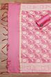 Blue Cotton Printed Embroidered Unstitched Suit Set image number 3
