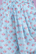 Pink Blue Cotton Flared Kurta Dhoti Salwar Suit Set image number 3