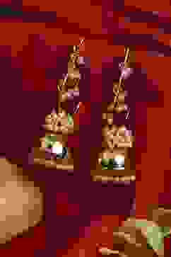 Gold Brass Jhumka image number 2