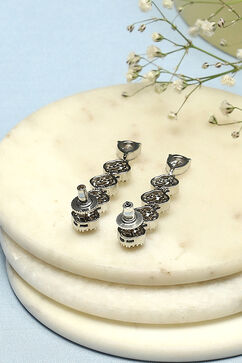 White Brass Danglers image number 2