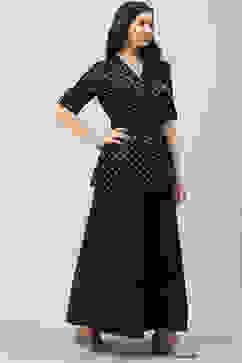 Black Cotton Straight 2 Piece Set image number 3