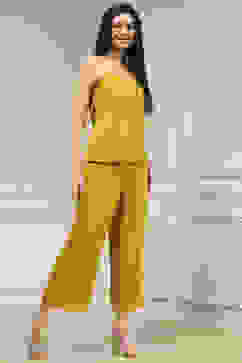 Yellow Metallic Pattern Straight Kurta image number 7