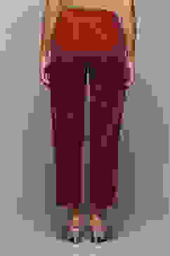 Maroon Cotton Regular Yarndyed Palazzo image number 4