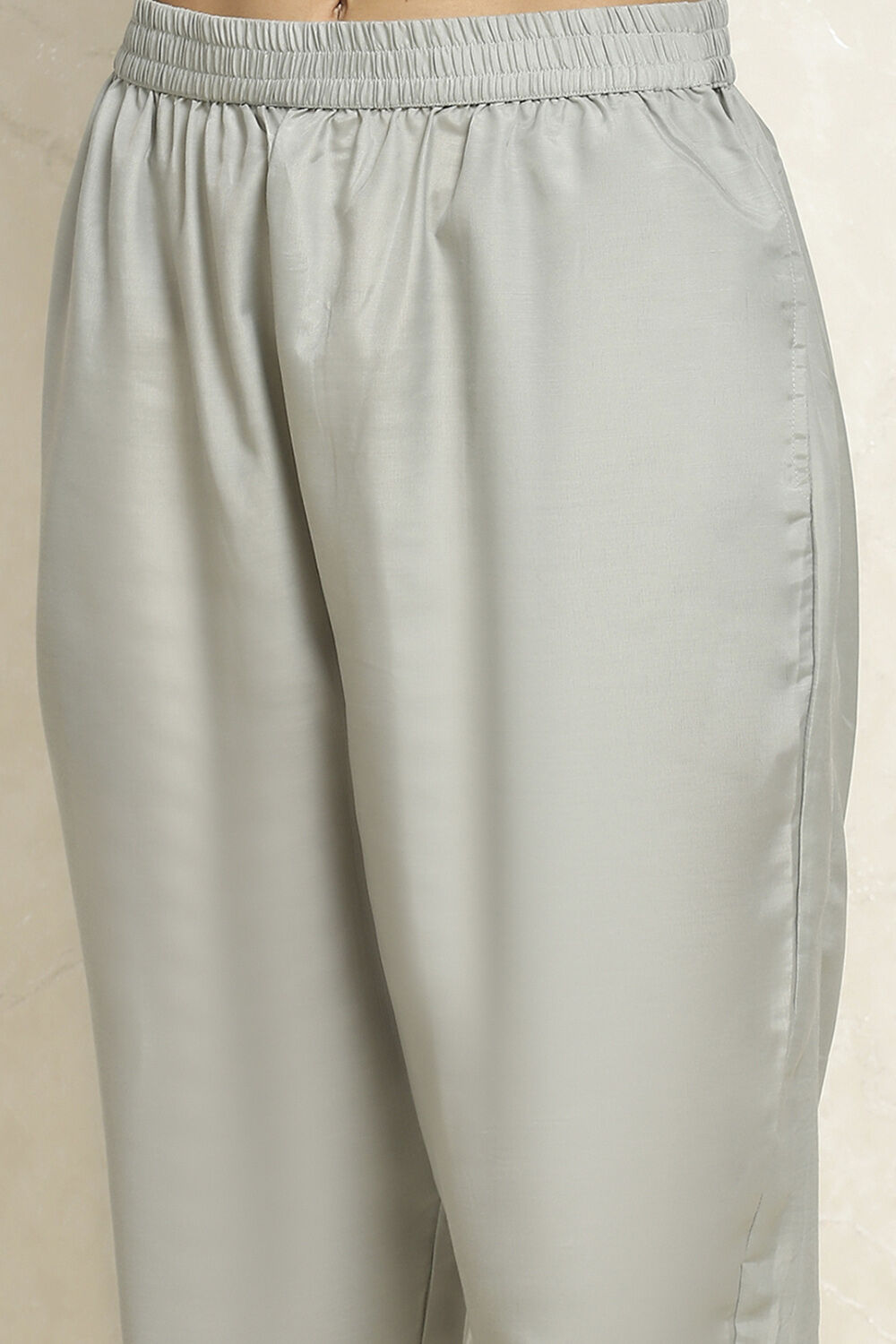 Orange Chanderi Woven Unstitched Suit Set image number 3