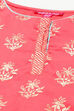 Fuchsia Cotton Straight Printed Kurta Patiyala Salwar Suit Set image number 1