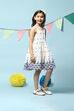 White Cotton Tiered Dress image number 3