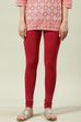 Camel Cotton Blend Solid Churidar image number 2