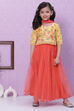 Yellow Orange Cotton Lycra Lehenga Set image number 0