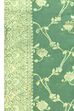 Teal Jacquard Printed Unstitched Suit Set image number 4