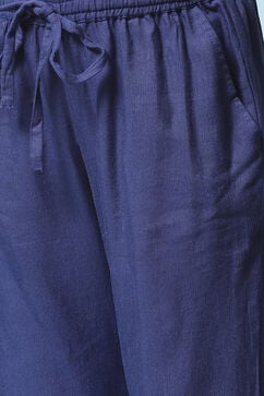 Blue Cotton Pant image number 1
