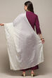 Off White Poly Chiffon Dupatta image number 2