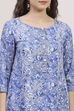 Black Rayon Printed Straight Suit Set image number 1
