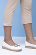 Black Cotton Lycra Capris image number 1