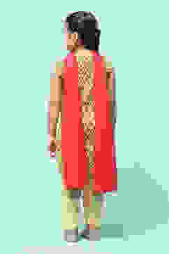 Mustard Cotton Straight Printed Kurta Salwar Suit Set image number 5