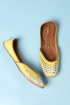 Yellow PU Mojaris image number 2