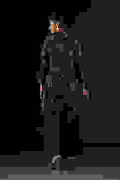 Rohit Bal Black Cotton Silk Straight Printed Kurta Set image number 4