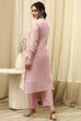 Pink Cotton Machine Embroidered Unstitched Suit Set image number 5