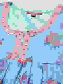 Blue Viscose Flared Kurta Garara Suit Set image number 1