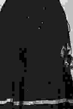 Black Cotton Blend Straight Kurta Garara Suit Set image number 2