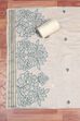 Blue Chanderi Kantha Unstitched Suit Set image number 3