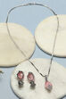 Light Pink Brass Necklace Set image number 5