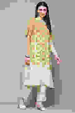 Ochre Rayon Straight Kurta Set image number 5