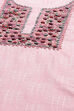 Pink Cotton Unstitched Suit set image number 2